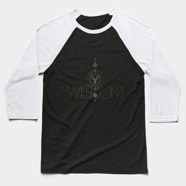 Wisdom Baseball T-Shirt by erinpriest